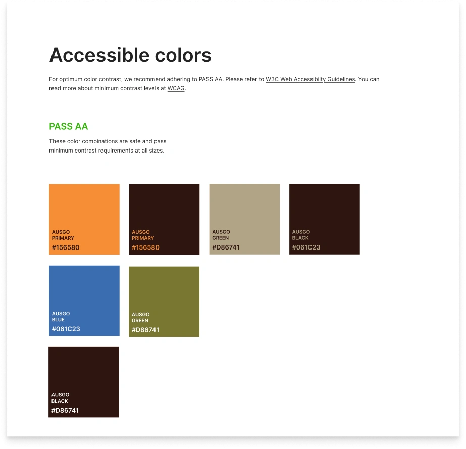 Screenshot of the accessible card